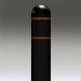 Black Dome-Top Post Covers