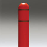 Red Dome-Top Post Covers