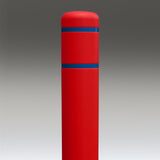 Red Flat-Top Post Covers