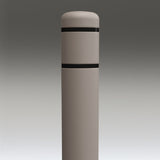 Medium Gray Flat-Top Post Covers