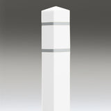 White Square Post Covers